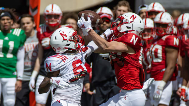 Oliver Martin and Quinton Newsome_FB_Spring_Game_2022_SB_6348